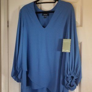 Karen Kane Blue Blouse